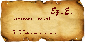 Szolnoki Enikő névjegykártya